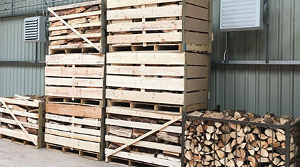 WMH Developments Wooden Crates of Logs